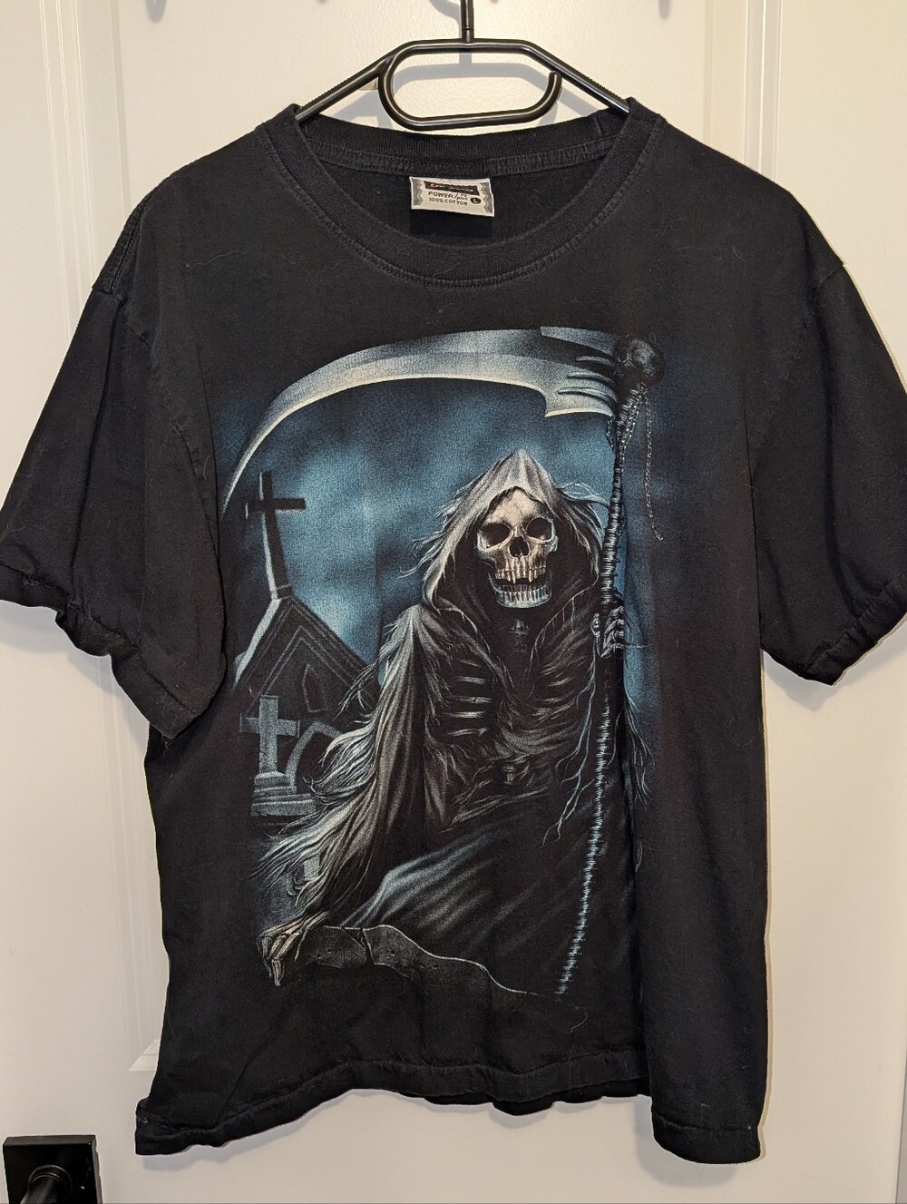 Men's Black Graphic Reaper Short Sleeve T-Shirt